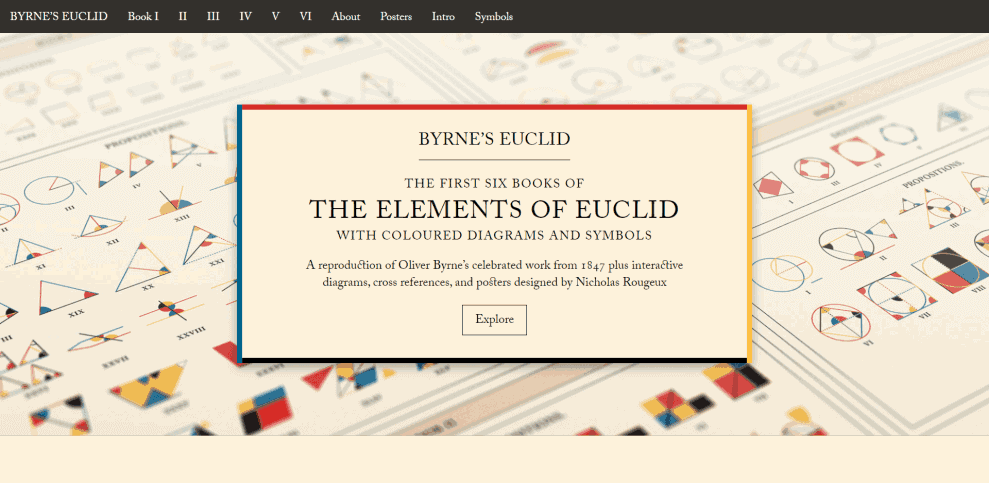 Byrne's Euclid：網上重現，互動版《幾何原本》